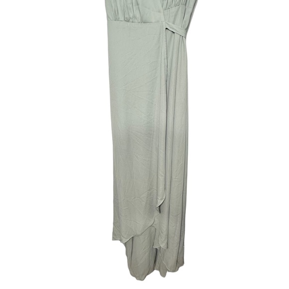 Show Me Your Mumu Sophia Ruffle Maxi Dress Silver Sage Crisp NEW - Picture 5 of 8
